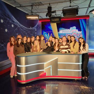 Студенти-медійники опановують тонкощі професії  на 11 каналі