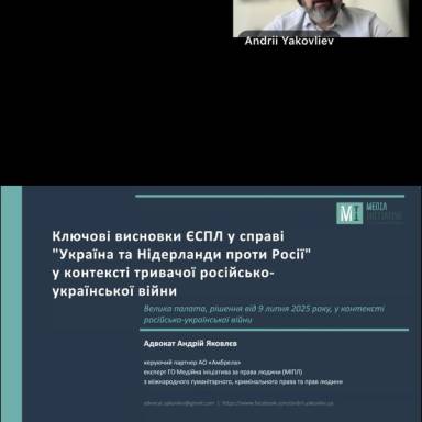 Ключові висновки ЄСПЛ у справі «Україна та Нідерланди проти Росії» у контексті триваючої російсько-української війни
